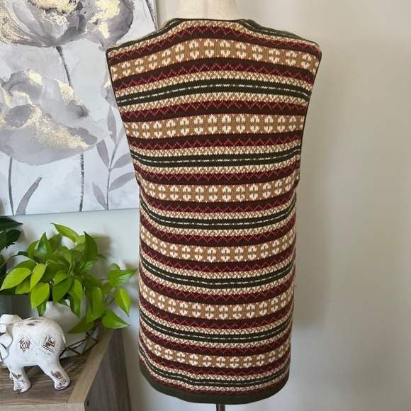 Vintage Sweater Vest Fair Isle Grandpa Cottage Indie Academia‎ Granola Cabincore - Picture 5 of 10